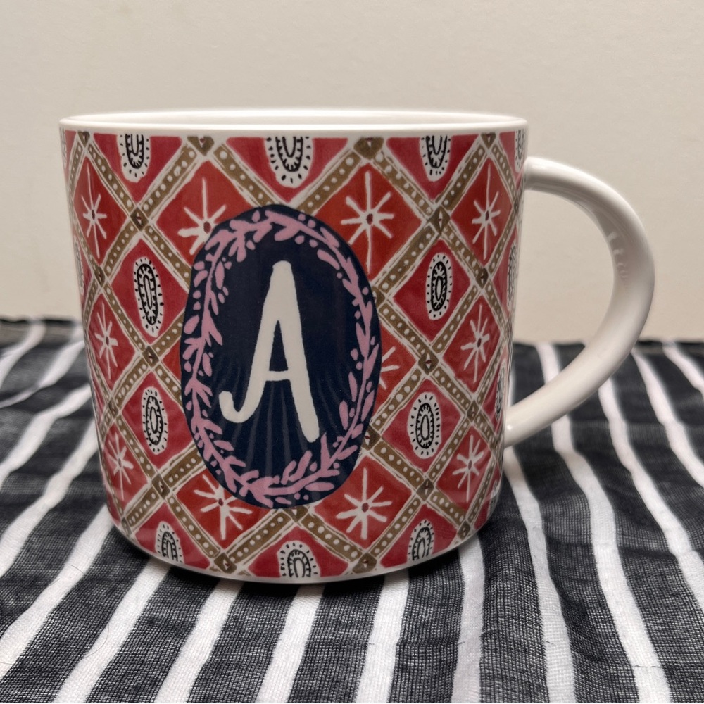 Anthropologie mug letter “A” initial Henry David Thoreau Quote